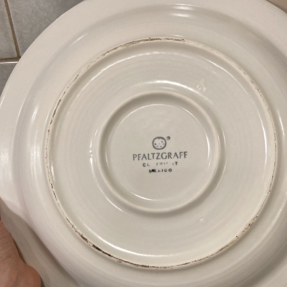 Pfaltzgraff Mexico Stoneware platter Plate Blue Wash - Picture 3 of 3